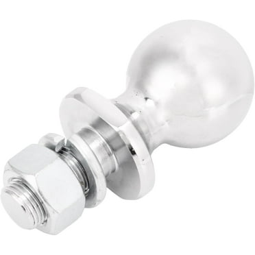 Liho Trailer Hitch Ball, 2000lbs Chrome Trailer Ball for ATV UTV Lawn Tractor, 1‑7/8in Diameter, 5/8 x 1‑3/4in Shank A605