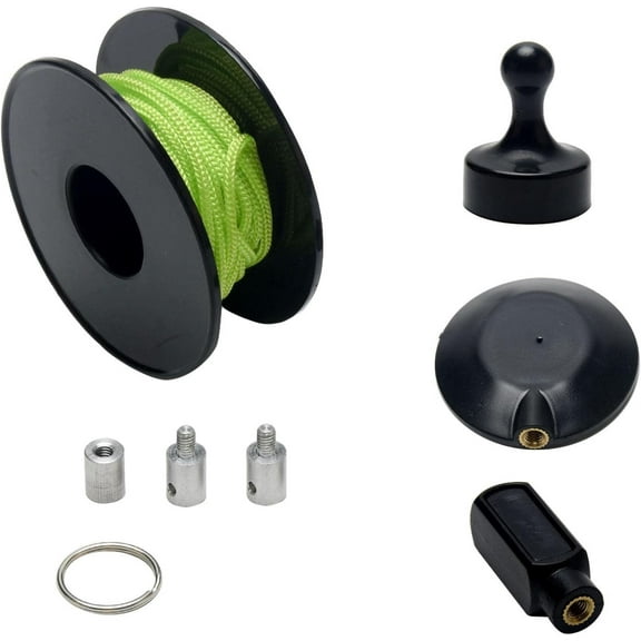 Liho Wiremag Puller, 1 Set Magnetic Wire Puller Fish Tape Wire Puller, Wire Puller Tool, Wire Puller Cable Fishing Tool, Cable Pulling System Routing Tool Kit (Green) A605