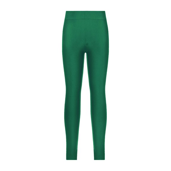 LiiYii Girls' Active Yoga Tights Athletic Sports Workout Stretchy Dance Leggings Running Compression Dark Green 8