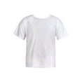 thumbnail image 1 of LiiYii Girls Boys Sparkly Dance Tops Short Sleeve T-Shirt Jazz Hip Hop Party Stage Performance Blouse Silver 110, 1 of 7