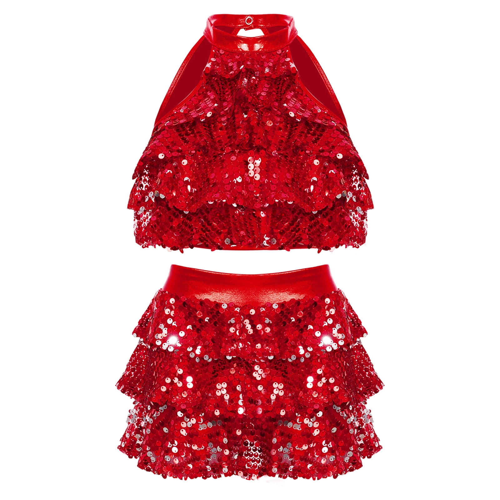 Iixpin Enfant Fille Ensemble de Sport Eté Imprimé Tie Dye Tenue