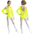 thumbnail image 1 of LiiYii Girls Sparkly Gymnastics Dance Leotard Athletic Bodysuit Figure Ice Skating Jumpsuit Ballerina Outfit Fluorescent Yellow 10, 1 of 6