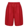 thumbnail image 1 of LiiYii Kids Basketball Mesh Shorts Boys Athletic Performance Booty Shorts Drawstring Boyshorts Red 22, 1 of 5