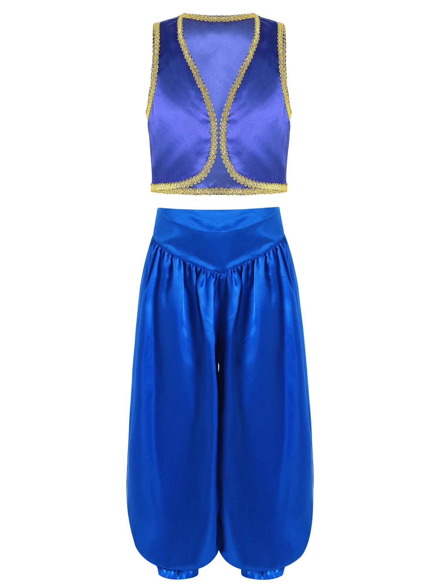 Arabian Fairy Tale Character With Arab Man And Woman Dressed In Fancy Apparel Vector Set Stock - Foto 4