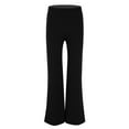thumbnail image 1 of LiiYii Kids Boys Classic Solid Color Stretchy Latin Jazz Dance Bootcut Pant Trouser Dancewear Black 6, 1 of 7