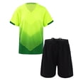 thumbnail image 1 of LiiYii Kids Boys Football Jerseys Shirts Shorts Set Basketball Athletic Sports Suit Fluorescent Green S, 1 of 7