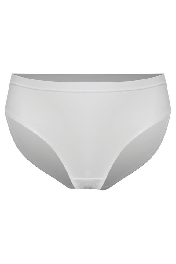 Kids Girls 3 Pack Seamless Ballet Dance Briefs Underwear High Cut Gymnastics Underpants White 160