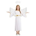thumbnail image 1 of LiiYii Kids Girls 3Pcs Angel Suit Carnivals Party Fancy Dress Up Outfits White 16, 1 of 7