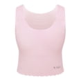 thumbnail image 1 of LiiYii Kids Girls Solid Color Sport Bras Top with Padded Seamless Training Crop Bra Workout Pink 140, 1 of 7