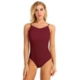 thumbnail image 1 of LiiYii Women's Camisole Bodysuit Ballet Dance Unitards Tank Tops Yoga Workout Gymnastic Leotard Dancewear Burgundy L, 1 of 9