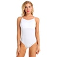 thumbnail image 1 of LiiYii Women's Camisole Bodysuit Ballet Dance Unitards Tank Tops Yoga Workout Gymnastic Leotard Dancewear White S, 1 of 9