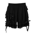 thumbnail image 1 of LiiYii Women's Safety Shorts Lace Ruffles Pumpkin Bloomer Knicker Victorian Pumpkin Panties Black S, 1 of 5