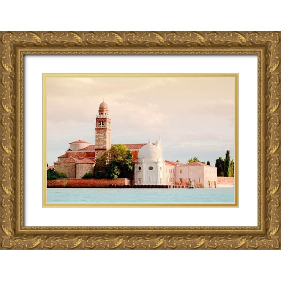 Liidemann, Lisa 24x17 Gold Ornate Wood Framed with Double Matting Museum Art Print Titled - Crossing the Water