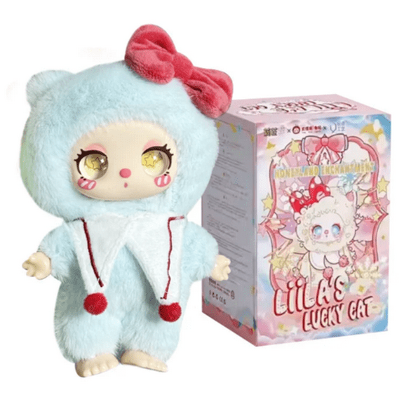 Liila‘s Lucky Cat Series Plush Blind Box, Kawaii V3 Liila TOYS 1 of 9 Possible Mystery Collectible Toys Cute Soft Animals Charm Xmas Birthday Gifts (Liila's Lucky Cat Series)