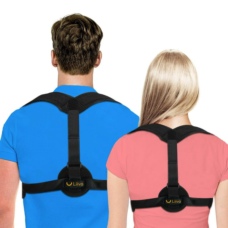 Liiva Back Posture Corrector Posture Belt for Men For Women - Adjustable  Posture Brace for Back Clavicle Support and Upper Back Correction