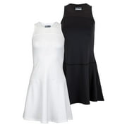 Lija Women`s Breeze Tennis Dress (  LARGE Black  )