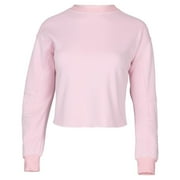 Lija Women`s Cropped Tennis Sweatshirt Soft Pink (  MEDIUM   )