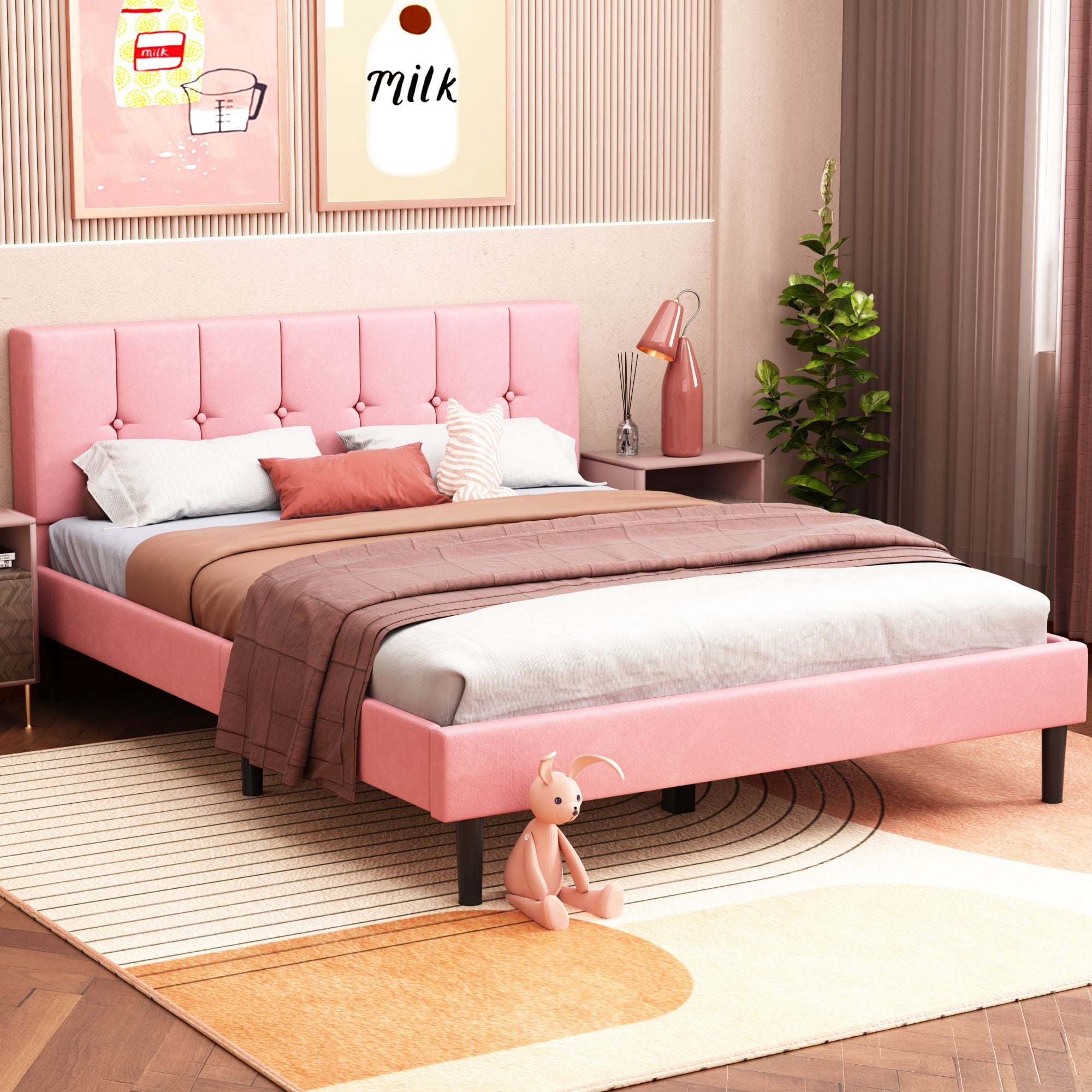 Modway Melanie Queen Tufted Button Upholstered Performance Velvet