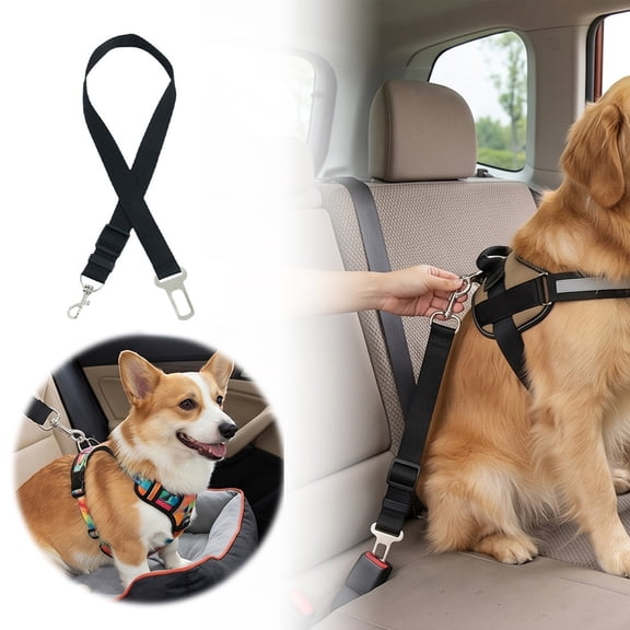 Lijn Adjustable Vehicle Restraint Strap for Inside Automobile During Road Travel