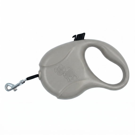 Likaty Retractable Dog Leash,16ft Strong & Durable Heavy Duty Walking Leash for S to L Dogs up to 55 lbs Non Slip Grip Leashes for Small Medium Dog Travel Accessories,Gray