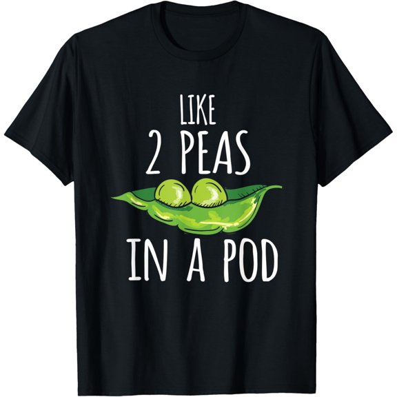 Like 2 Peas In A Pod Vegan Humor Funny Announcement T-Shirt