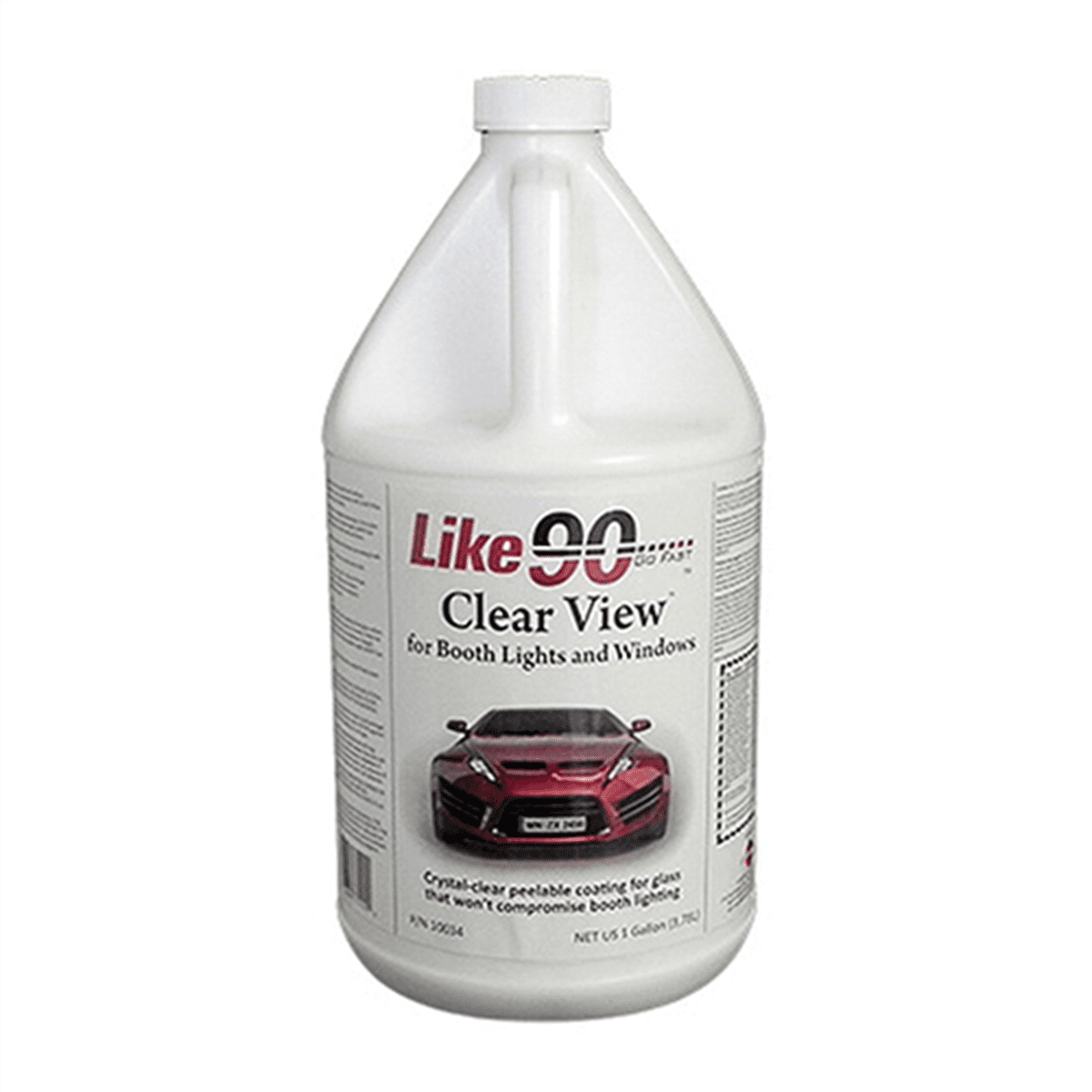 Like 90 Clear View 10034 Peelable Booth Coating, 1 gal Can, 400 sq-ft/gal Coverage, White