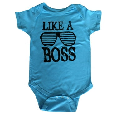 Like A Boss Baby Infant Bodysuit Turquoise (18 Months)