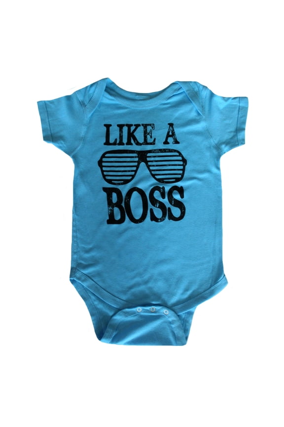Like A Boss Baby Infant Bodysuit Turquoise (24 Months)