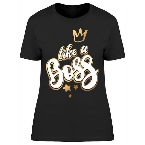 Like A Boss Crown T-Shirt Men -Image by Shutterstock, Male x-Large