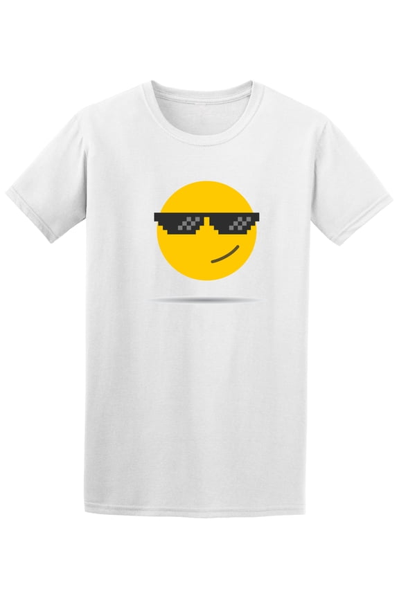 Like A Boss Emoticon Shades Graphic Men T-Shirt - Image by Shutterstock, Male Medium