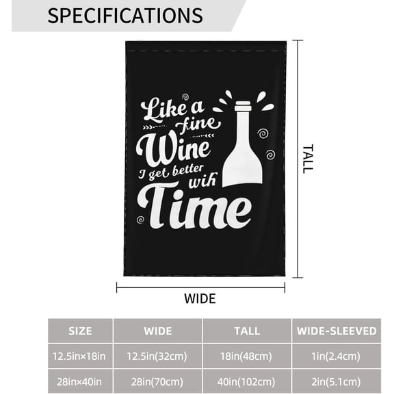 Like A Fine Wine Flag, Like A Fine Wine Garden Flag Funny Garden Flag 12x18 Double Sided Decorative Flag For Patio
