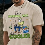 Like A Normal Dad But Cooler Funny Skeleton Dad Shirt Happy Father’s Day Fisherman Gift