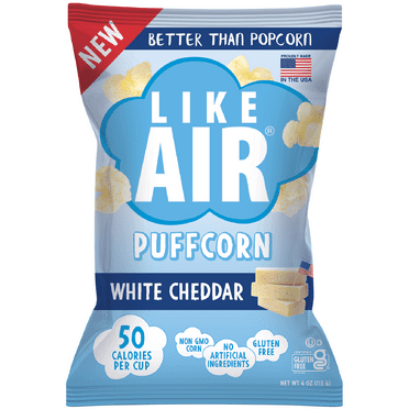 Like Air Puffcorn White Cheddar Flavor 4oz Bags