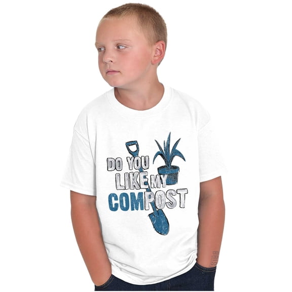 Like Compost Gardening Plants Flowers Crewneck T Shirts Boy Girl Teen Brisco Brands X