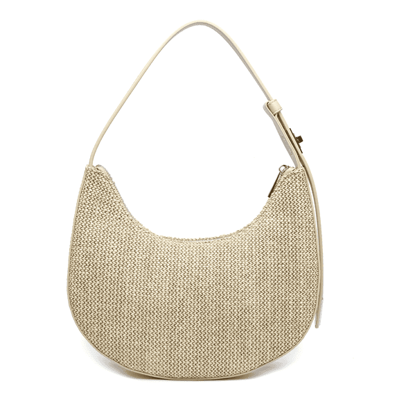 Like Dreams Women's Luna Spring Straw Adjustable Top Handle Shoulder Bag, Ivory