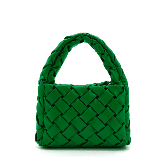 Like Dreams Women's Vegan Leather Oriane Quilted Top Handle Crossbody Bag, Green