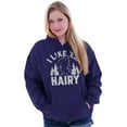 thumbnail image 1 of Like 'Em Hairy Bigfoot Legend Hoax Hoodie Sweatshirt Women Brisco Brands L, 1 of 6