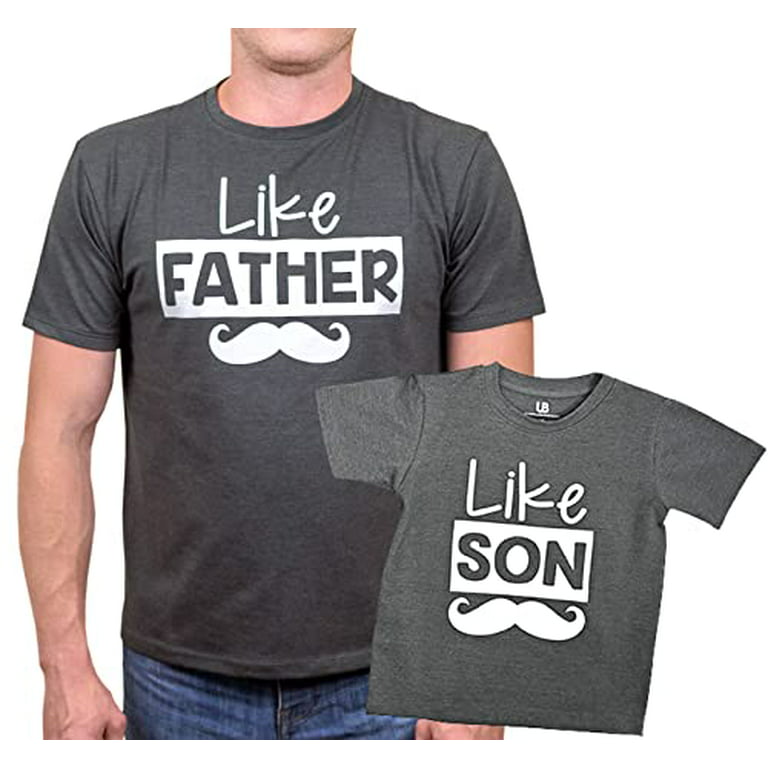 Like Father Like Son Daddy and Me Matching Fathers Day Shirts (Md