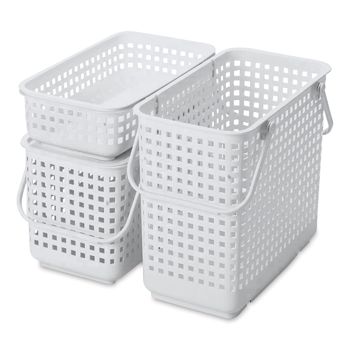 SKÅDIS Storage basket, set of 3, white - IKEA