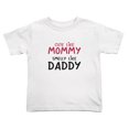 thumbnail image 1 of Like Mommy Smelly Like Daddy Cute Toddler Tshirts for Boys Girls (White, 5/6T), 1 of 5
