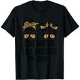 thumbnail image 1 of Like Mother Like Daughter Messy Bun Mom Happy Mothers Day Funny Creative Graphic T-Shirt, 1 of 3