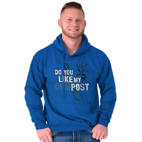 Like My Compost Gardening Plants Unisex Plus Fleece Graphic Hoodie Brisco Brands 4X