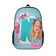 Like Nastya FSMYJJZY Polyester Casual Backpack, School Travel Backpack with Reinforced Bottom and Adjustable Shoulder Straps