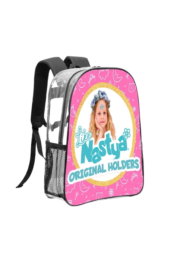 Like Nastya Pattern Transparent Backpack Lightweight And fashionable Showcasing Personality And Leading The Trend