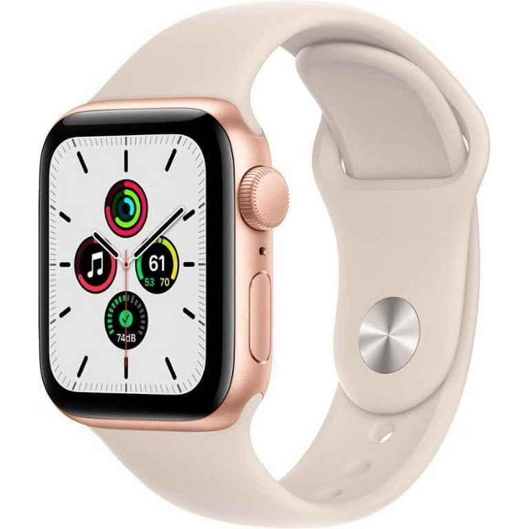 Like New Apple Watch Series SE 40mm GPS Aluminum Gold Case Starlight Sport Band MKQ03LL/A W/Box Grade A