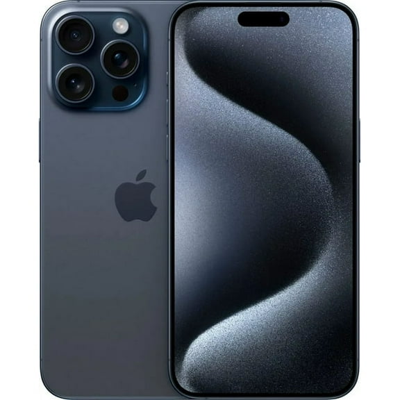 Pre-Owned Apple iPhone 15 Pro Max - Carrier Unlocked - 512 GB Blue Titanium