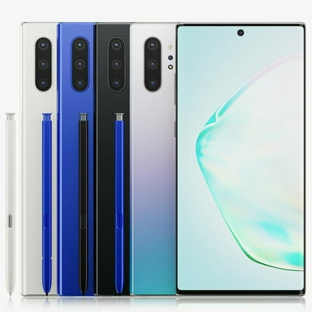 Pre-Owned Samsung Galaxy NOTE 10 SM-N970U1 256GB Black (US Model) - Factory Unlocked Cell Phones