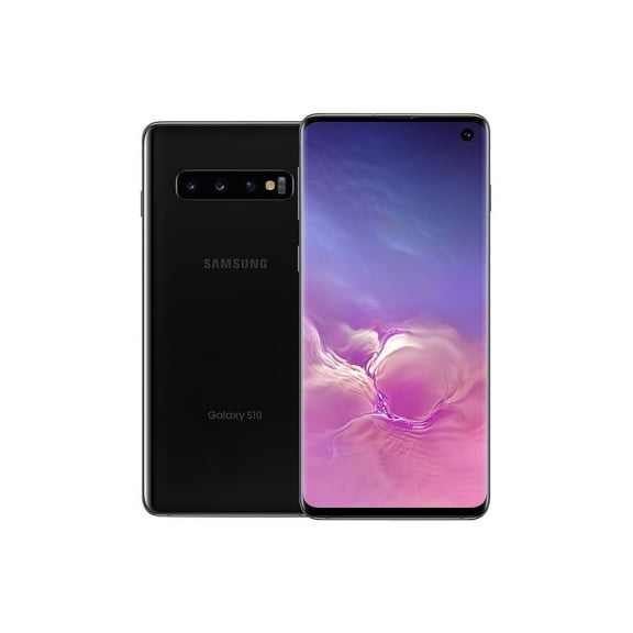 Pre-Owned Samsung Galaxy S10 G973U 128GB Prism Black GSM Unlocked Grade A smartphone