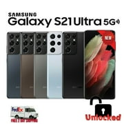 Pre-Owned Samsung Galaxy S21 Ultra 5G SM-G998U1 256GB Gray (US Model) - Factory Unlocked Cell Phone