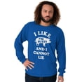 thumbnail image 1 of Like Pig Butts Cannot Lie Bacon Lover Long Sleeve TShirt Men Women Brisco Brands S, 1 of 6